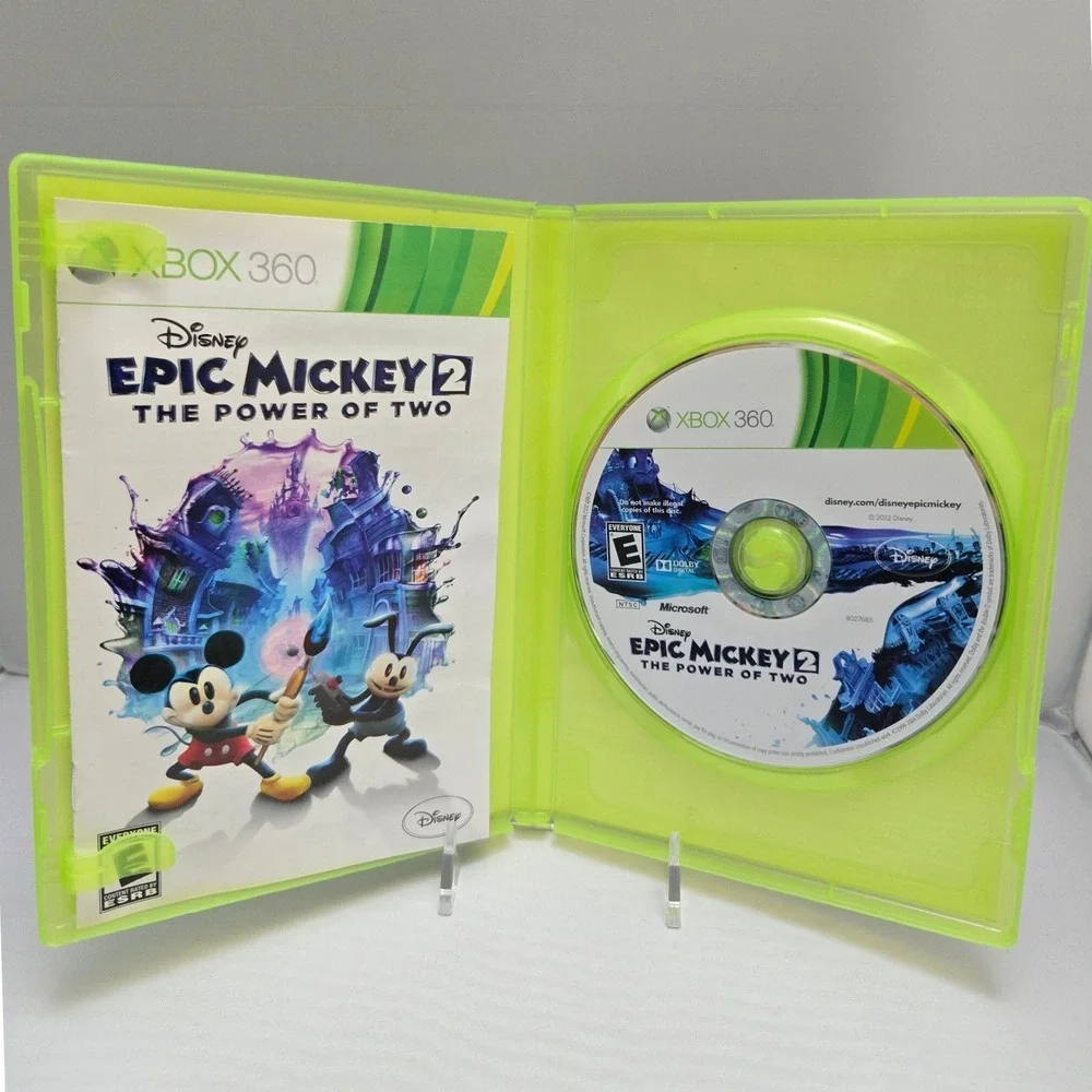 Disney Epic Mickey 2 The Power of Two - Xbox 360 - Complete CIB W/ Manual Tested